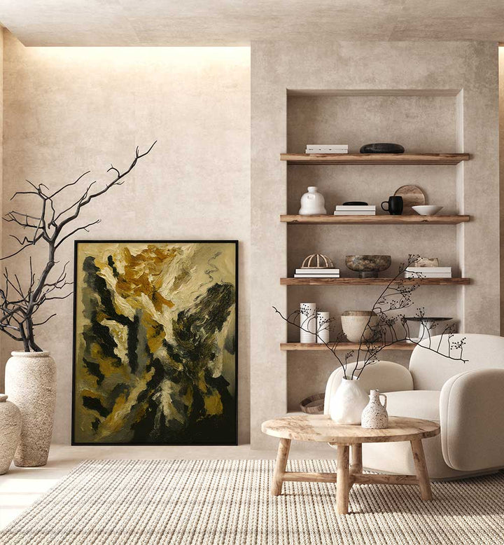 PROFILE OF SILENCE , EXPRESSIONISM PAINTINGS