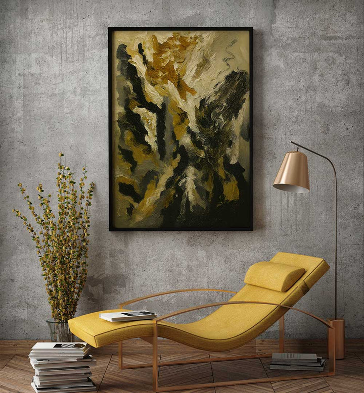 PROFILE OF SILENCE , EXPRESSIONISM PAINTINGS