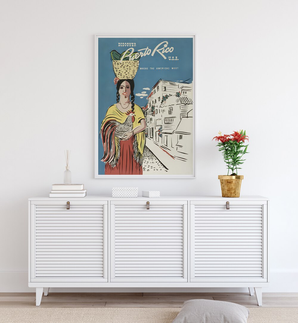 Discover the charm of PUERTO RICO, VINTAGE TRAVEL POSTERS showcasing the island’s vibrant culture and beauty.