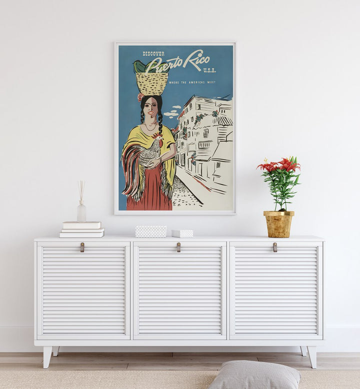 Discover the charm of PUERTO RICO, VINTAGE TRAVEL POSTERS showcasing the island’s vibrant culture and beauty.