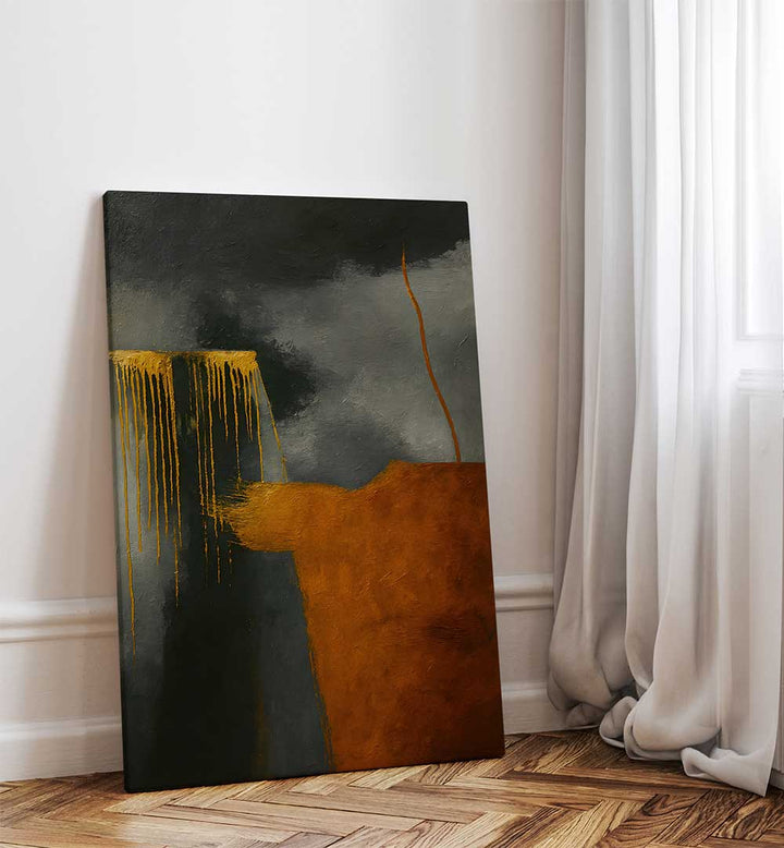 PULSE OF THE EMBER VEIL , EXPRESSIONISM PAINTINGS