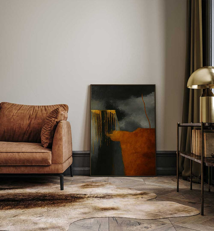 PULSE OF THE EMBER VEIL , EXPRESSIONISM PAINTINGS