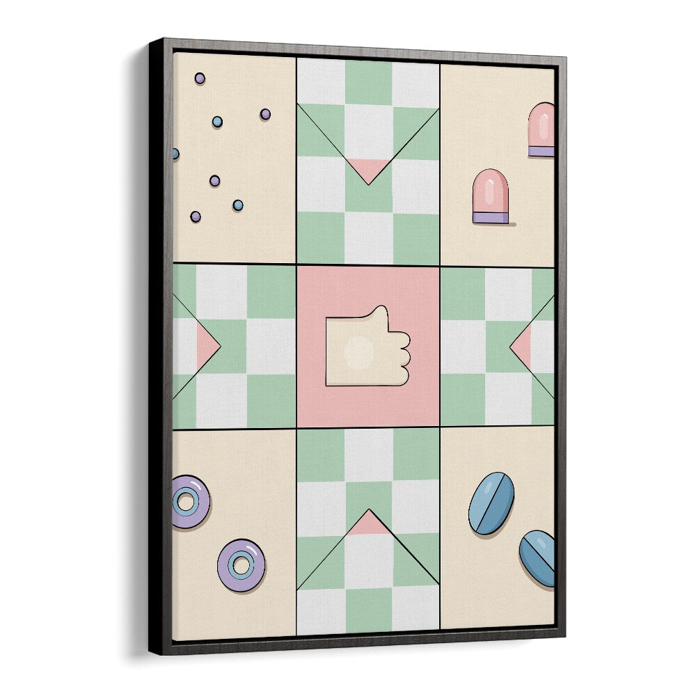 Pachisi By Samridhi Sharma Gaming Posters in Black Floater Frame