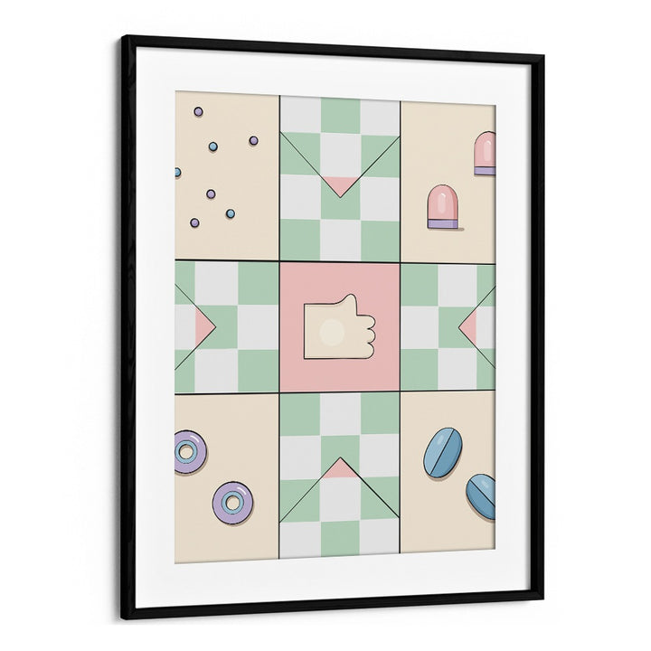 Pachisi By Samridhi Sharma Gaming Posters in Black Frame With Mount