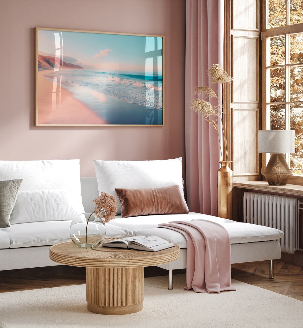 Serene PACIFIC BEACH, BEACH PAINTINGS by Philippe Hugonnard enhance any coastal-inspired living space.