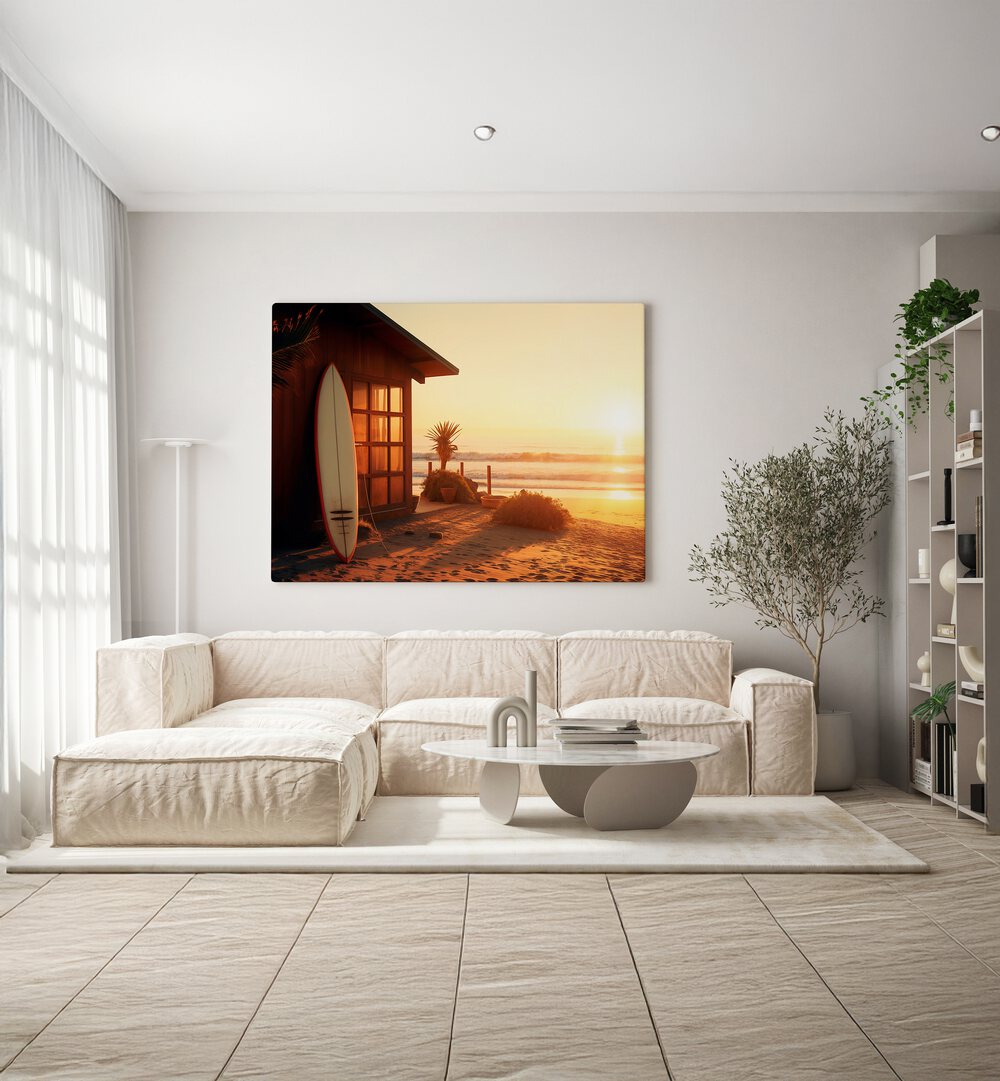 Tranquil PACIFIC SUNSET, BEACH PAINTINGS bring tropical beauty and serene colors to your home decor. Perfect for relaxation.