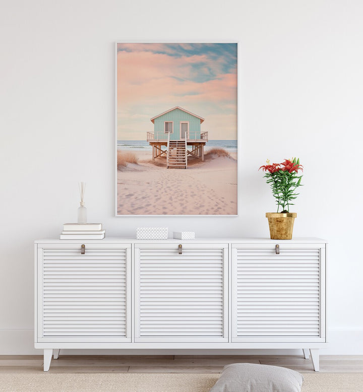 Serene PACIFIC SUNSET BEACH , BEACH PAINTINGS by Philippe Hugonnard, perfect for enhancing home or office decor.