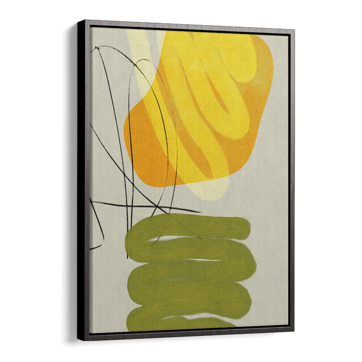 Painted Lines Xi Kopie By Ana Rut Bre Abstract Art Abstract Wall Art in Black Floater Frame