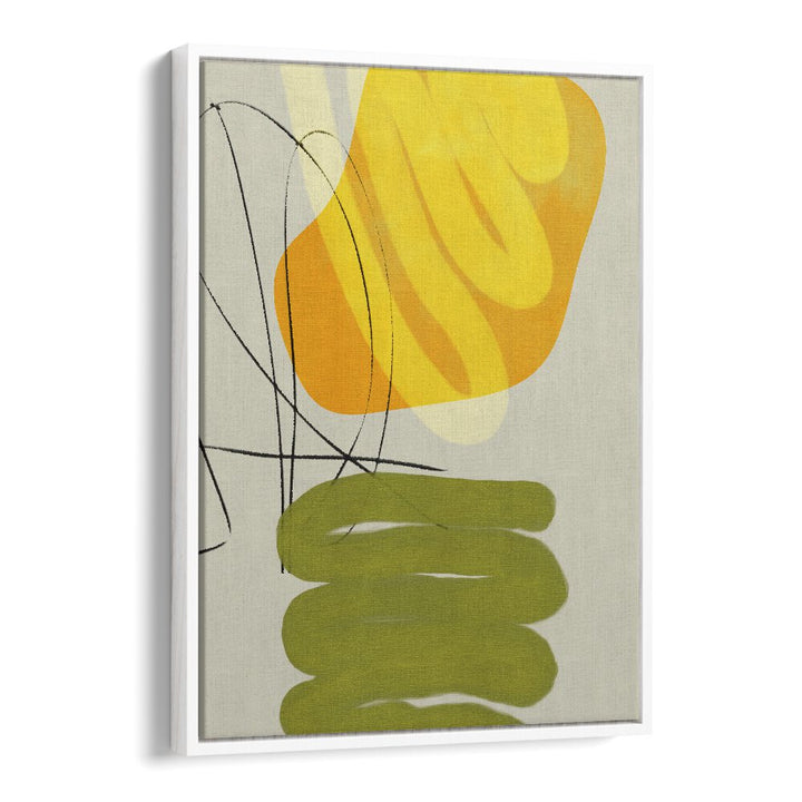 Painted Lines Xi Kopie By Ana Rut Bre Abstract Art Abstract Wall Art in White Floater Frame