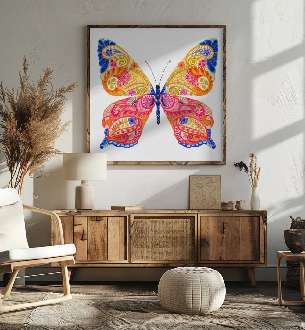 PAISLEY BUTTERFLY , KIDS ROOM PAINTINGS