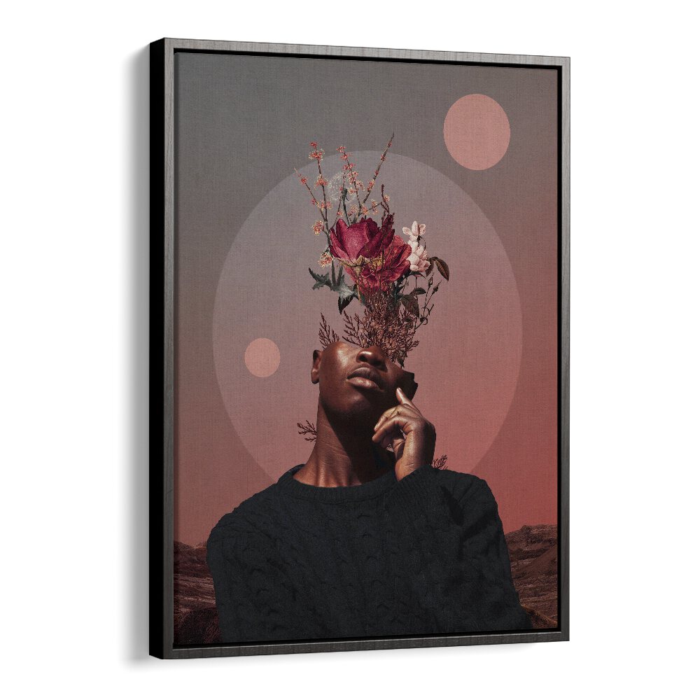 Pale Memories Of Dusk By Frank Moth Surreal Art Prints Surrealism in Black Floater Frame