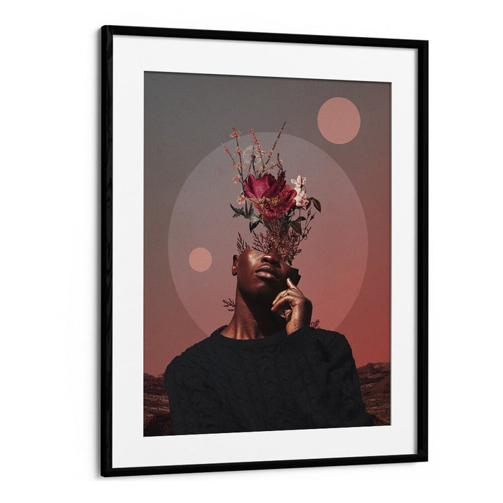 Pale Memories Of Dusk By Frank Moth Surreal Art Prints Surrealism in Black Frame With Mount