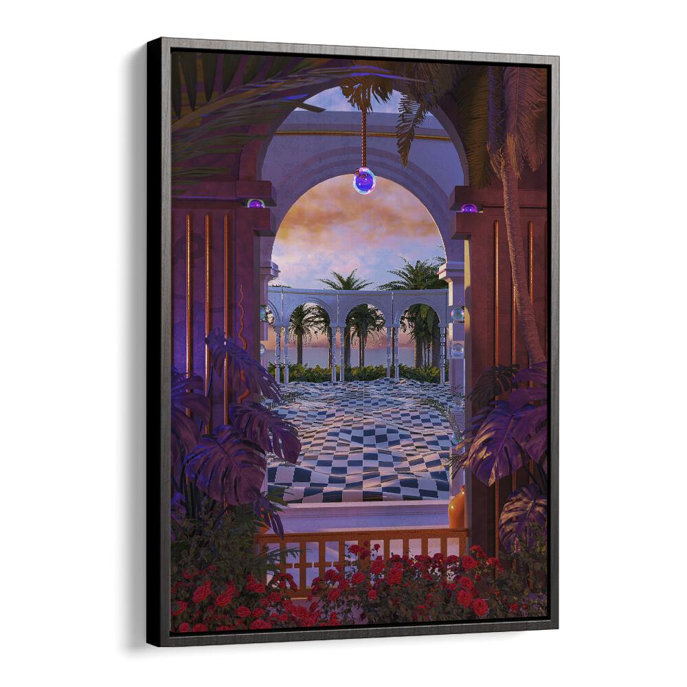 Palladium By Cosmo Zach Surreal Art Prints Surrealism in Black Floater Frame