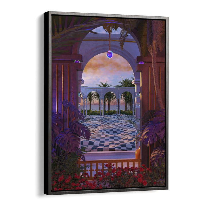 Palladium By Cosmo Zach Surreal Art Prints Surrealism in Black Floater Frame