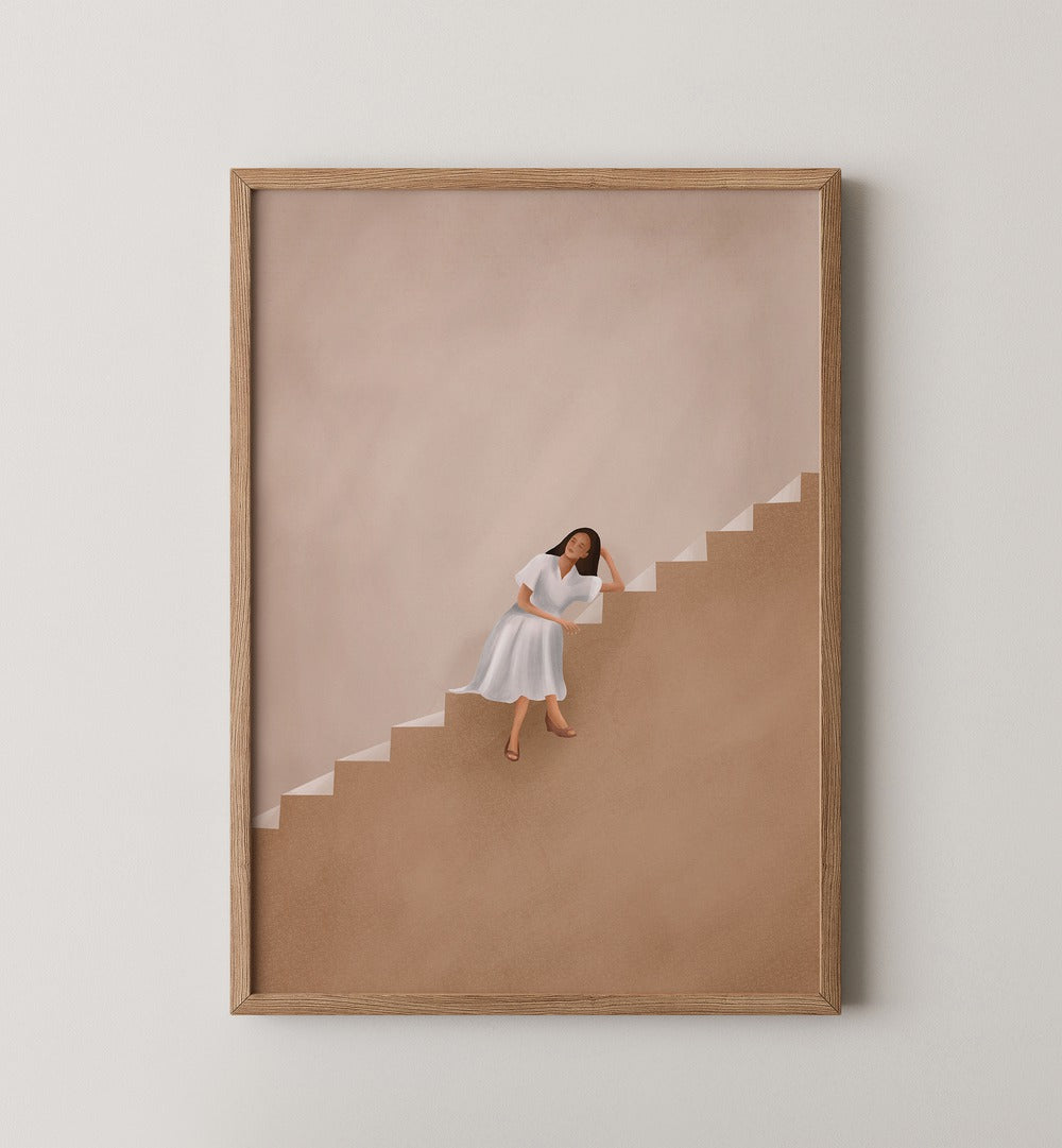 Stylish PALM & POISE GALLERY WALL brings tropical tranquility and elegance to your home decor.