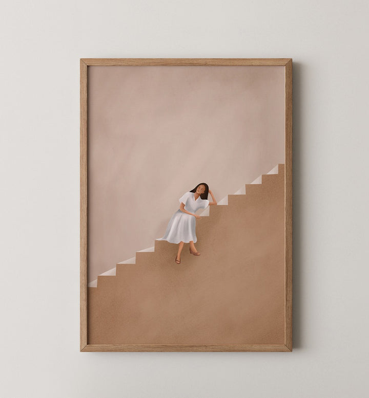 Stylish PALM & POISE GALLERY WALL brings tropical tranquility and elegance to your home decor.