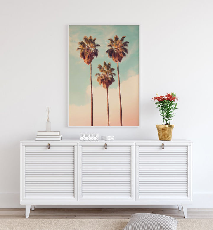 Tranquil PALMS PARADISE, BEACH PAINTINGS by Philippe Hugonnard, perfect for creating a serene home retreat.