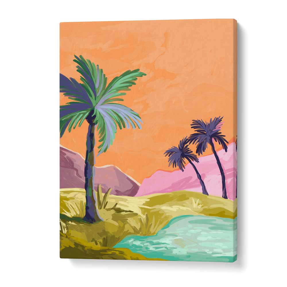 Palmtrees By Goed Blauw Landscape Art Prints in Gallery Wrap