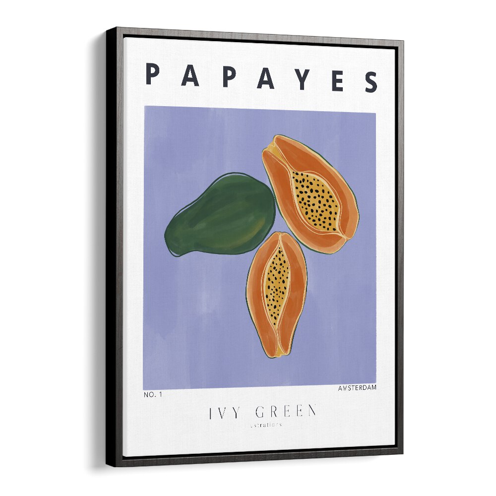 Papayes By Ivy Green Kitchen Art Prints in Black Floater Frame