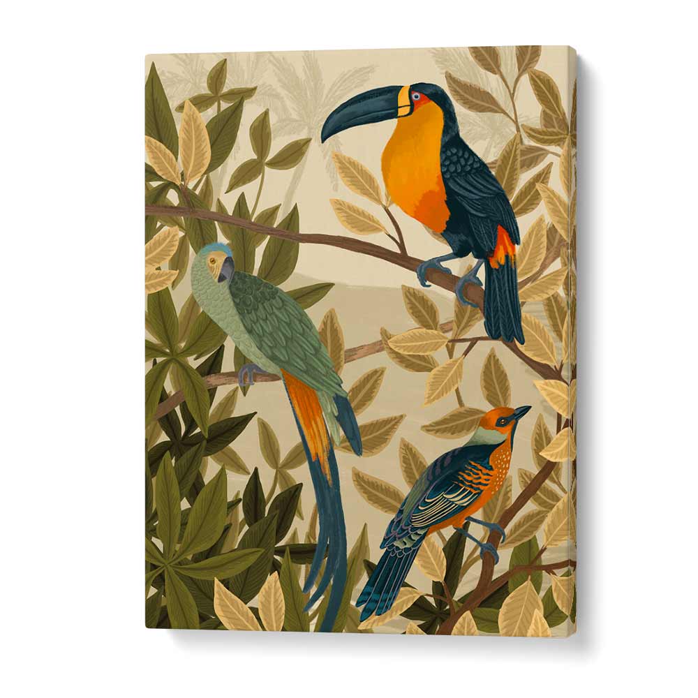 Paradise Birds By Goed Blauw Kids Room Paintings Kids Room Wall Art in Gallery Wrap