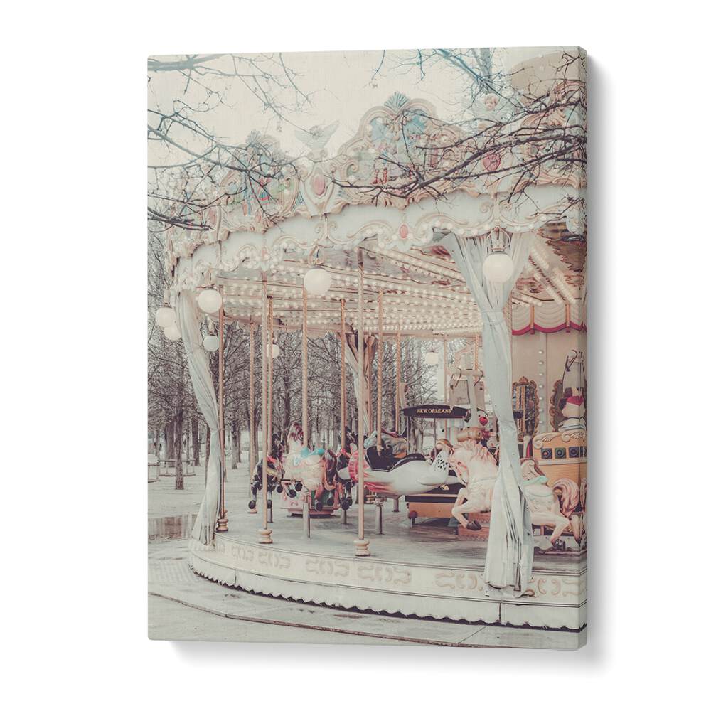 Paris Carousel ii By Grace Digital Art Co Kids Room Prints in Gallery Wrap