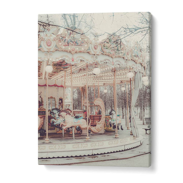 Paris Carousel iii By Grace Digital Art Co Kids Room Prints in Gallery Wrap