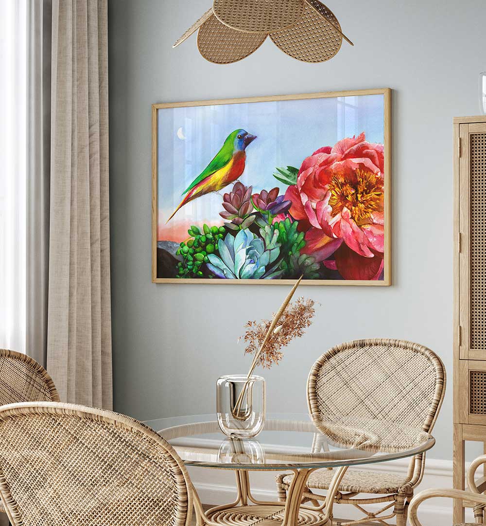 PARROT FINCH , ANIMAL PAINTINGS