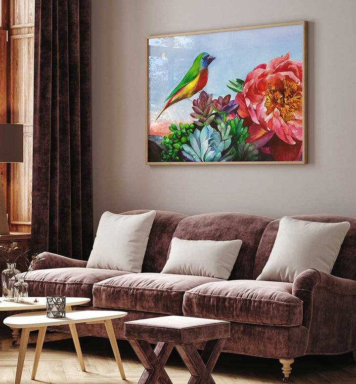 PARROT FINCH , ANIMAL PAINTINGS