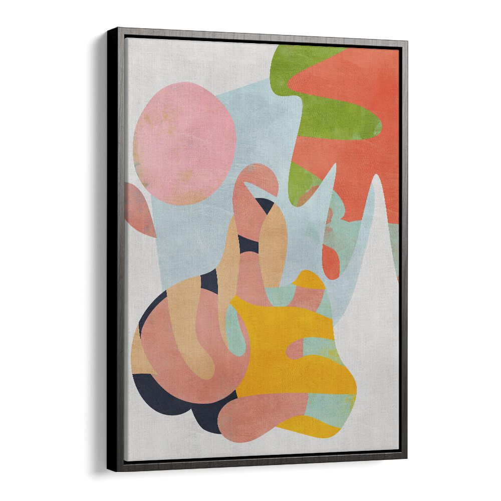 Pastel Cut Out By Ana Rut Bre Abstract Art Abstract Wall Art in Black Floater Frame