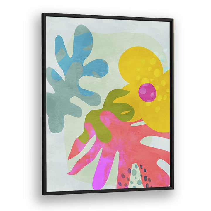 Pastel Cut Out Matisse By Ana Rut Bre Landscape Art Prints in Black Plain Frame