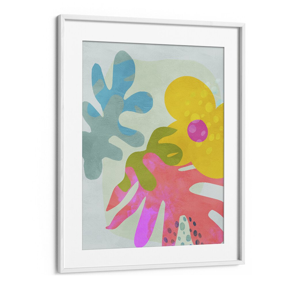 Pastel Cut Out Matisse By Ana Rut Bre Landscape Art Prints in White Frame With Mount