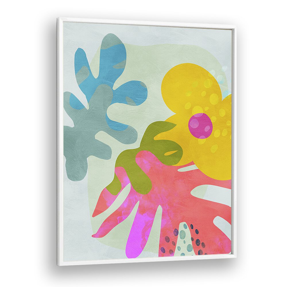 Pastel Cut Out Matisse By Ana Rut Bre Landscape Art Prints in White Plain Frame