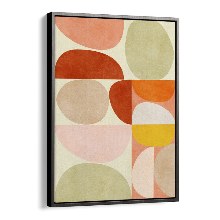 Pastel Geometry By Ana Rut Bre Landscape Art Prints in Black Floater Frame