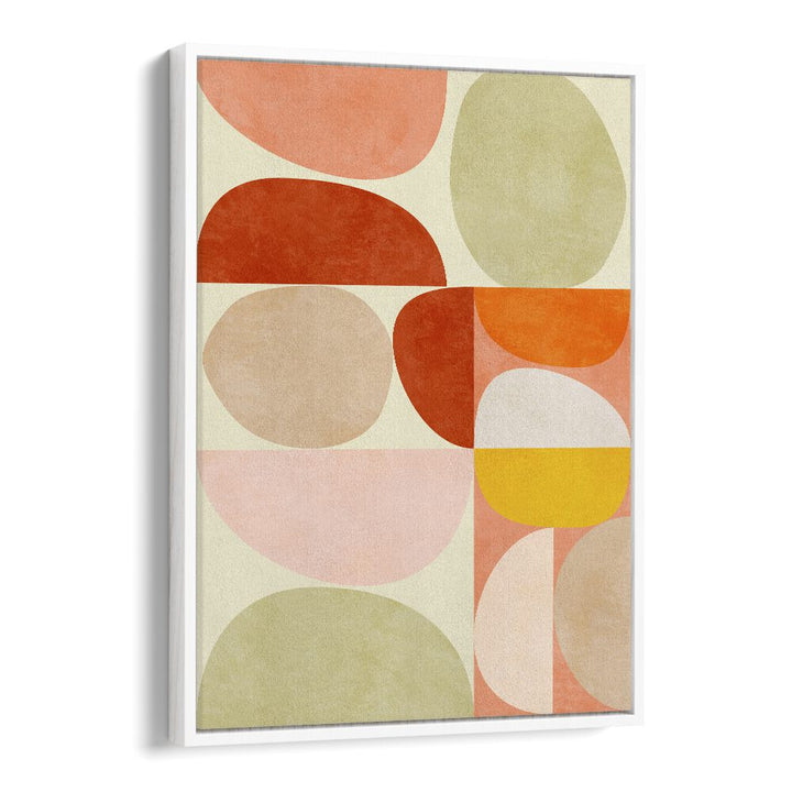 Pastel Geometry By Ana Rut Bre Landscape Art Prints in White Floater Frame