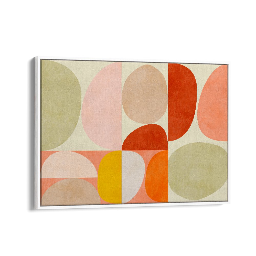 Pastel Geometry I By Ana Rut Bre Abstract Art Abstract Paintings in White Floater Frame