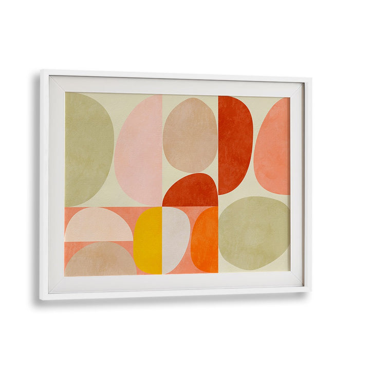 Pastel Geometry I By Ana Rut Bre Abstract Art Abstract Paintings in White Frame With Mount