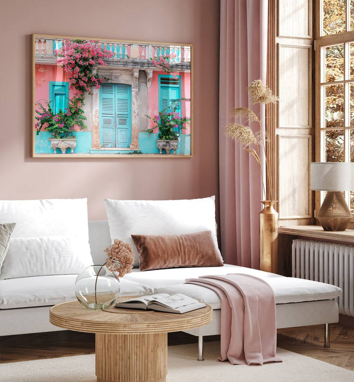 PASTEL COLONIAL FACADE , BEACH PAINTINGS