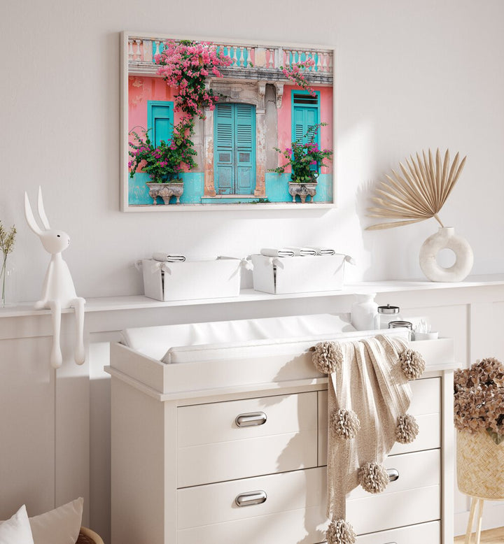 PASTEL COLONIAL FACADE , BEACH PAINTINGS