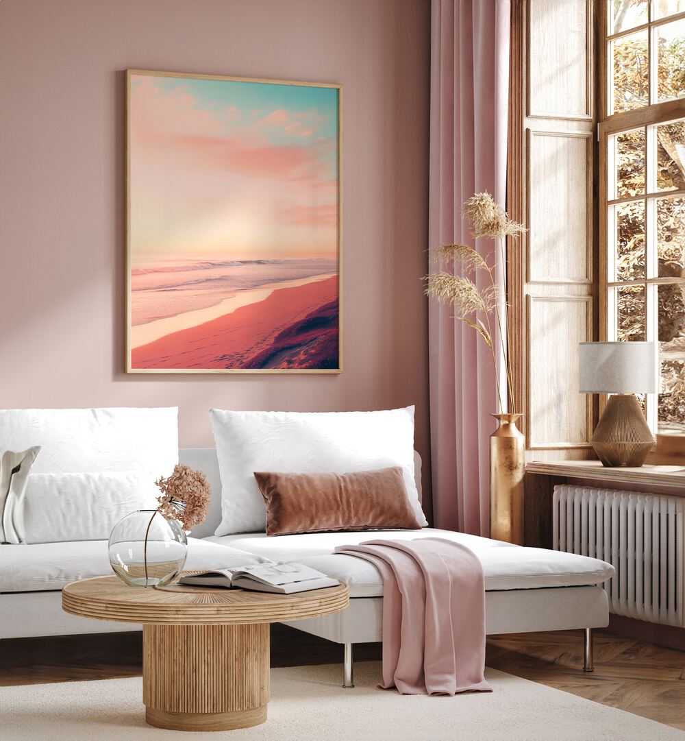 Elevate your space with PASTEL HORIZON, BEACH PAINTINGS by Philippe Hugonnard, capturing serene coastal beauty.