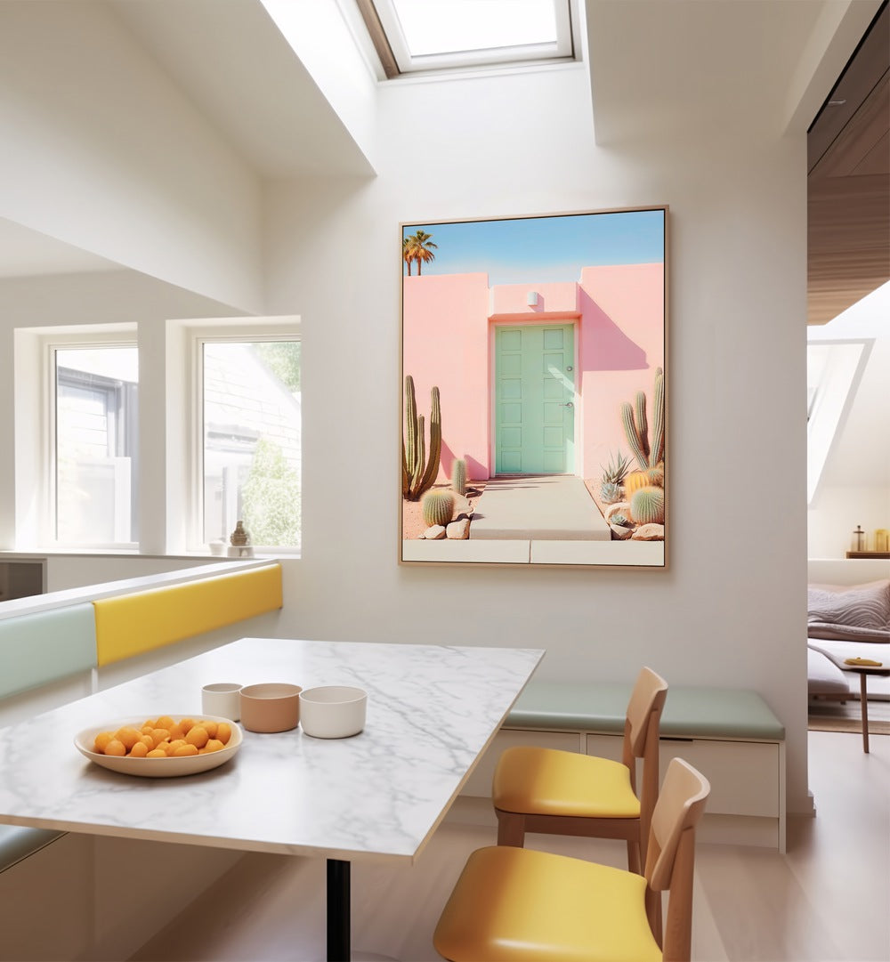 Vibrant PASTEL PALM SPRINGS, BEACH PAINTINGS bringing effortless style to your space with bright colors and elegance.