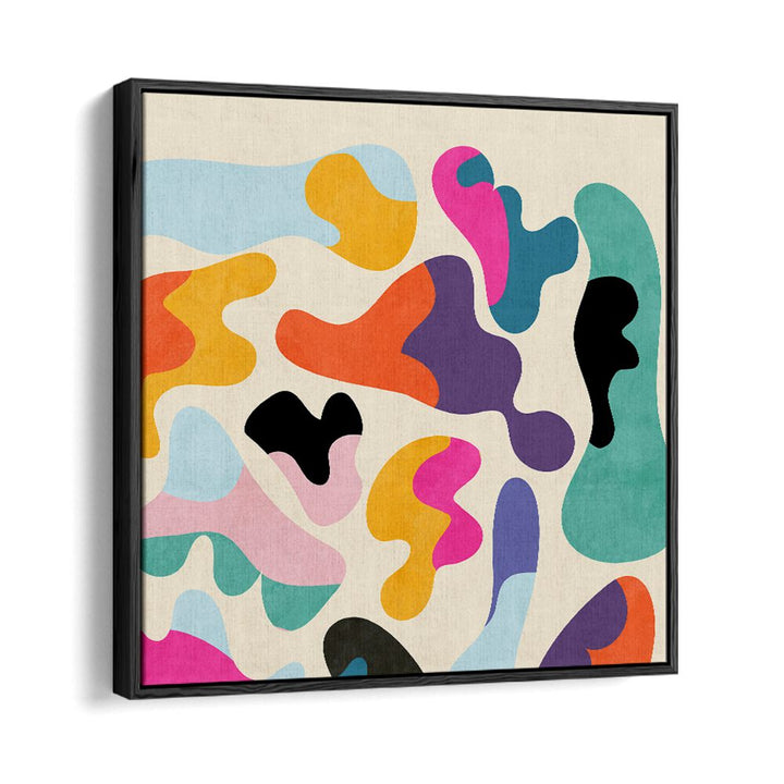 Pattern III Mid Bunt XI By Ana Rut Bre Abstract Art Abstract Paintings in Black Floater Frame