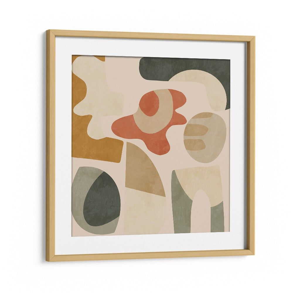 Pattern III Mid Earth III By Ana Rut Bre Abstract Art Abstract Paintings in Oak Wood Frame With Mount