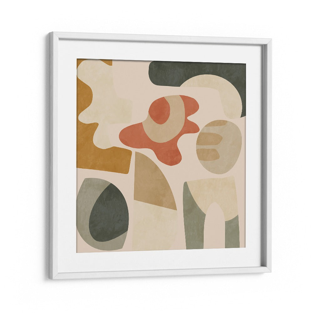 Pattern III Mid Earth III By Ana Rut Bre Abstract Art Abstract Paintings in White Frame With Mount