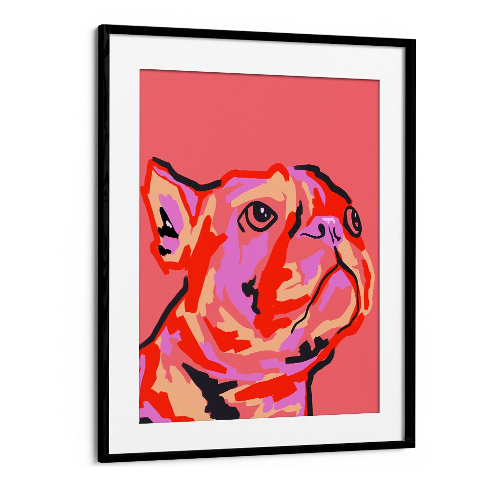 Pawsitively Patched Wildlife Posters in Black Frame With Mount