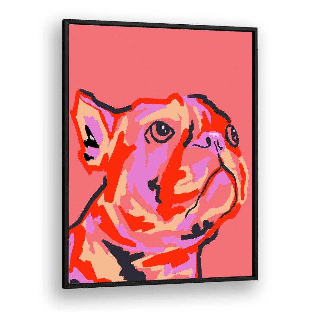 Pawsitively Patched Wildlife Posters in Black Plain Frame