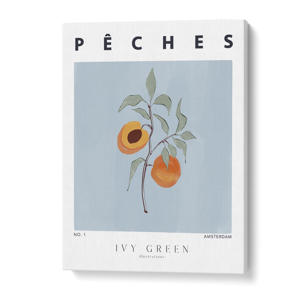 Peaches By Ivy Green Kitchen Art Prints in Gallery Wrap