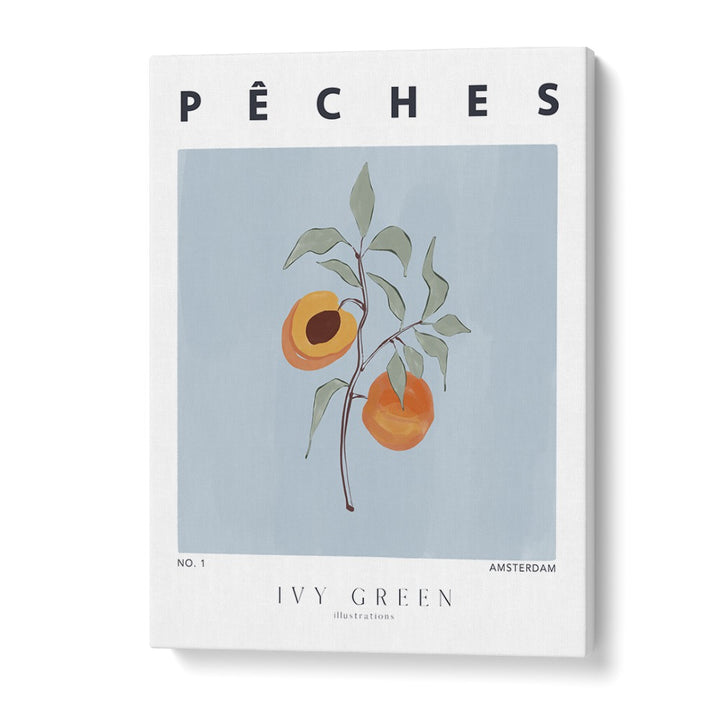 Peaches By Ivy Green Kitchen Art Prints in Gallery Wrap