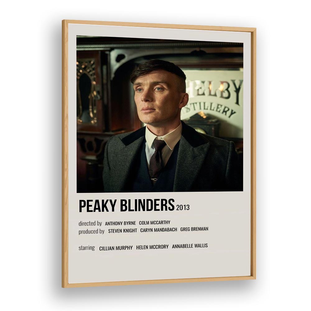 Peaky Blinders 2013 Iv Movie Posters in Oak Wood Plain Frame