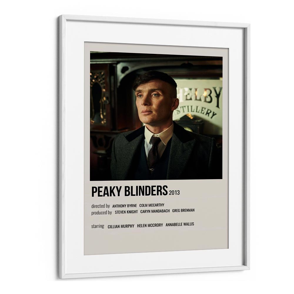 Peaky Blinders 2013 Iv Movie Posters in White Frame With Mount