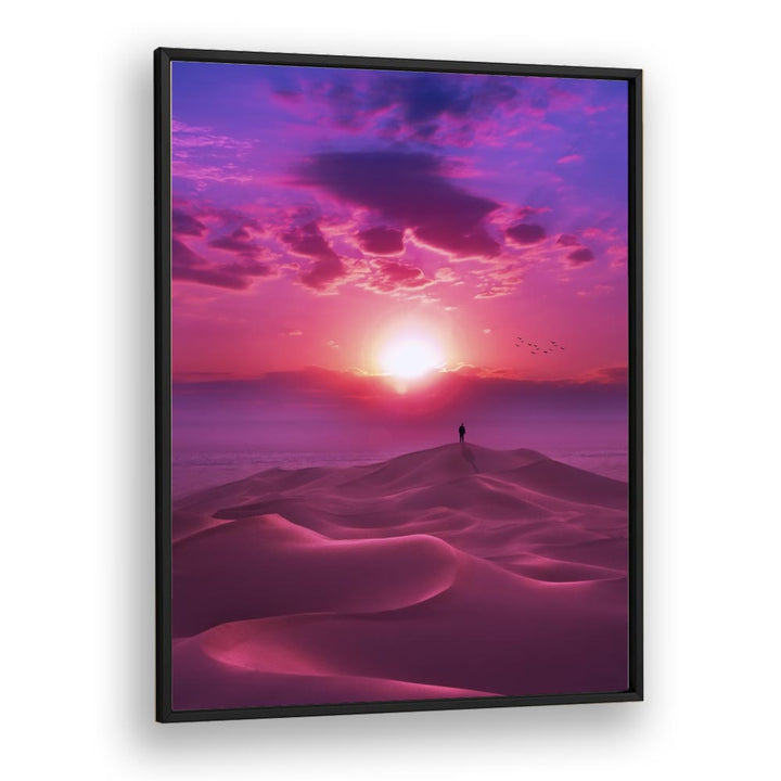 Perfect Sunrise by Ritvik Takkar Surrealism in Black Plain Frame